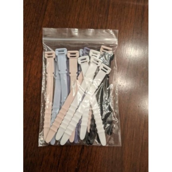 Silicone Zip Ties, Reusable Zip Ties, 20pcs Rubber Cable Ties Straps - Picture 1 of 2